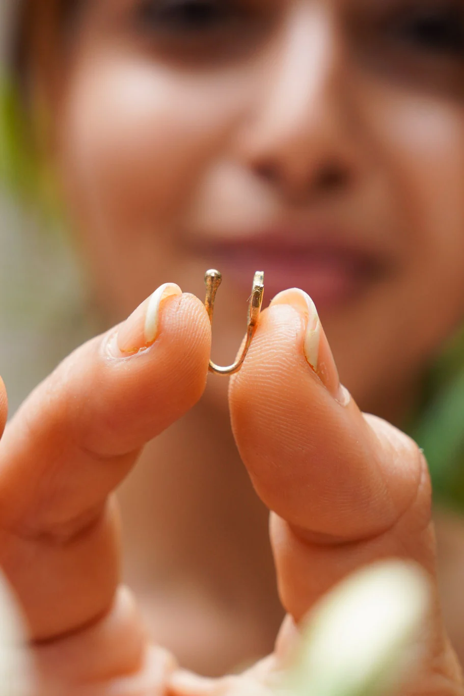 Chaand brass press pin- non piercing - Image 4