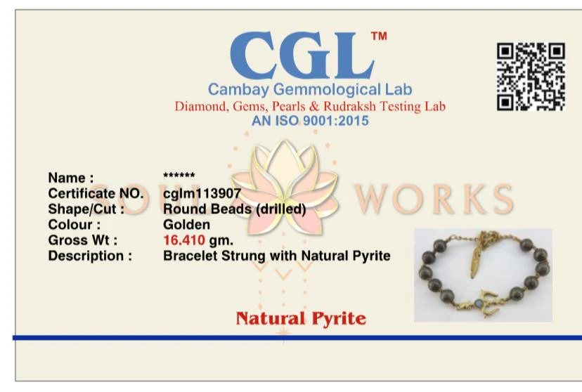 Seven chakra trishul pyrite bracelet stackable combo - Image 6
