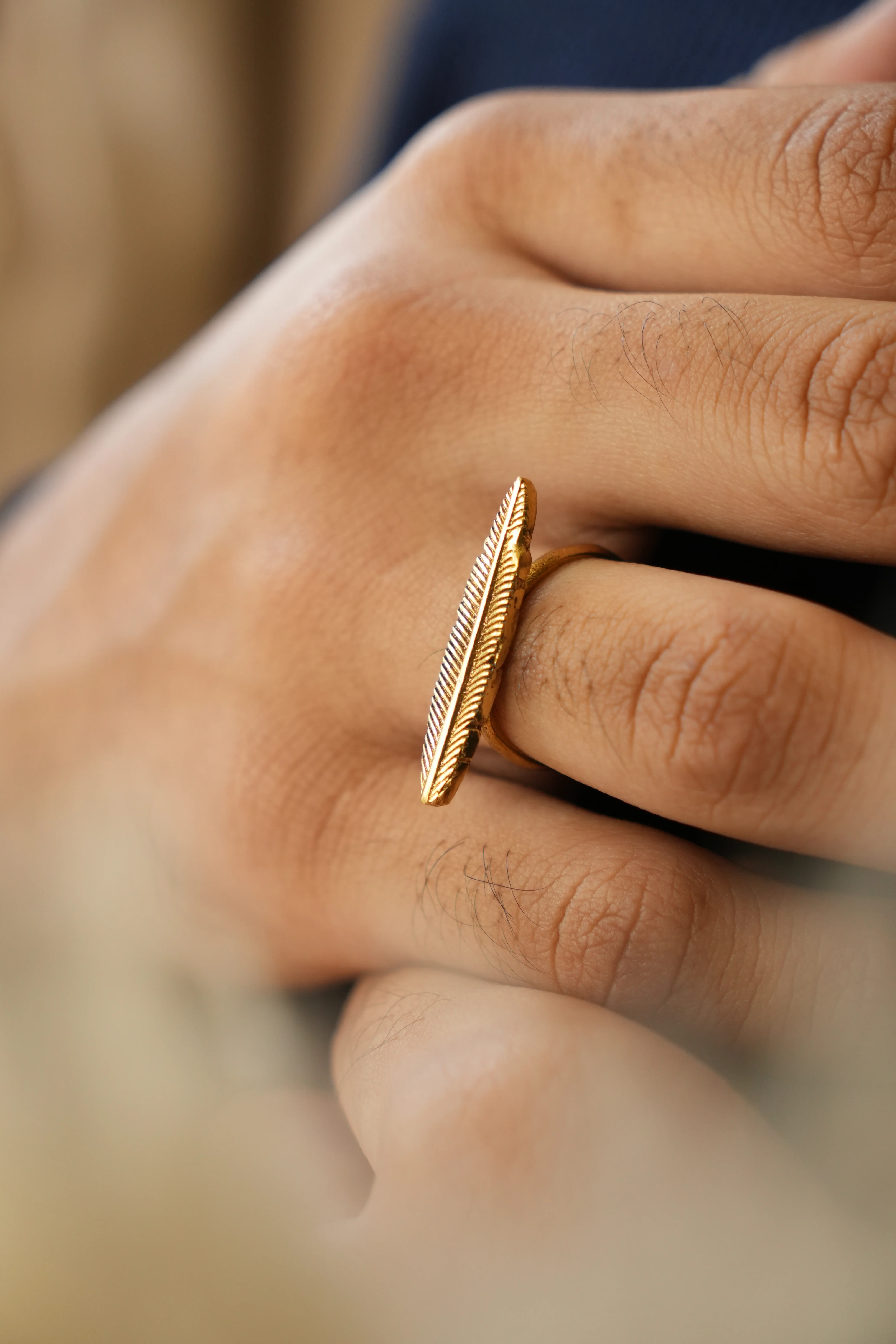 Boho fly- men's ring