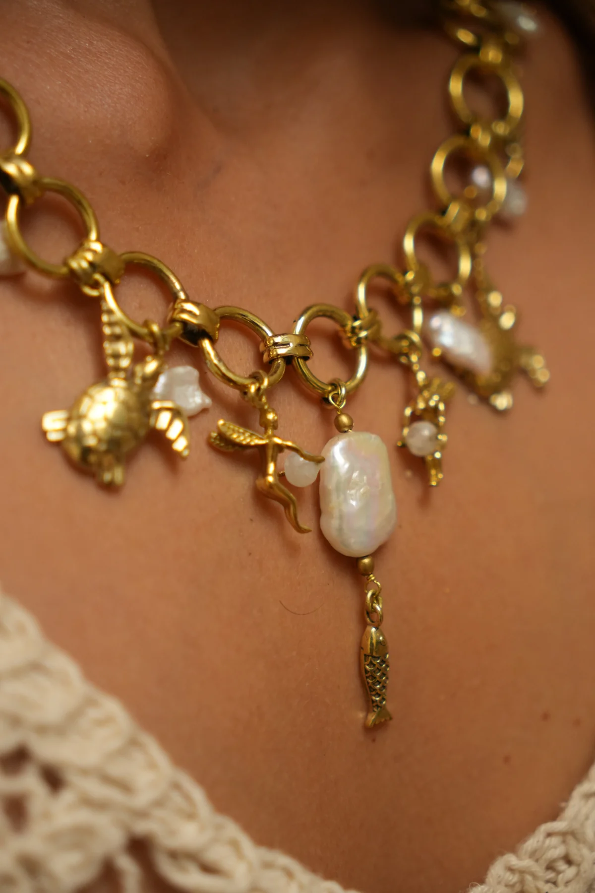 Pearline chunky necklace - pre order - Image 3