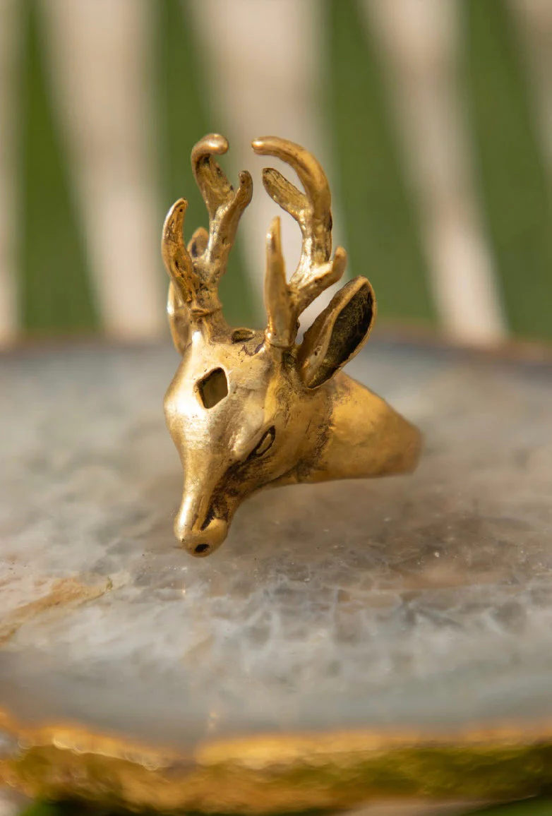 Deer adjustable ring men’s collection - Image 4