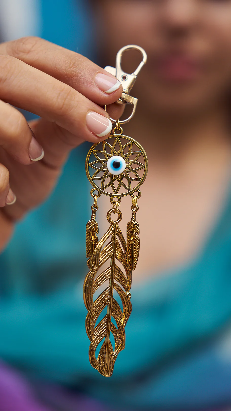 Dreamcatcher tassel bag charm - Image 2