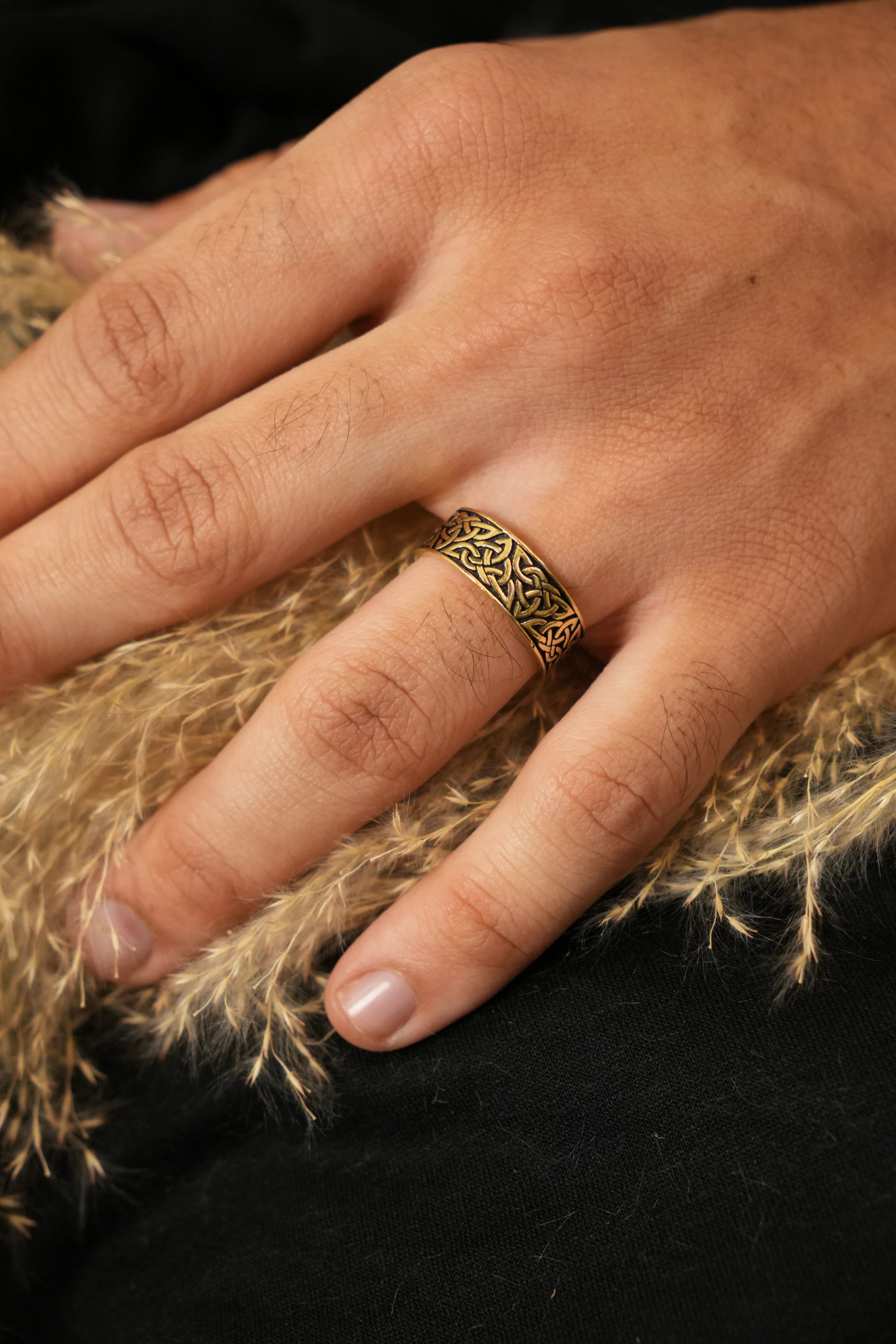 Eira brass ring for men