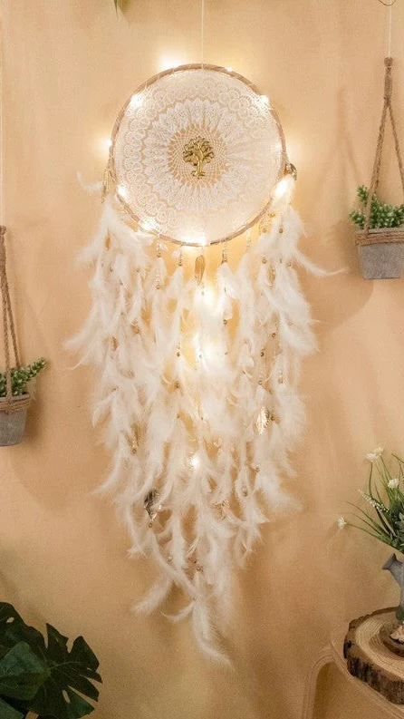 Full moon LED Dreamcatcher - Image 2