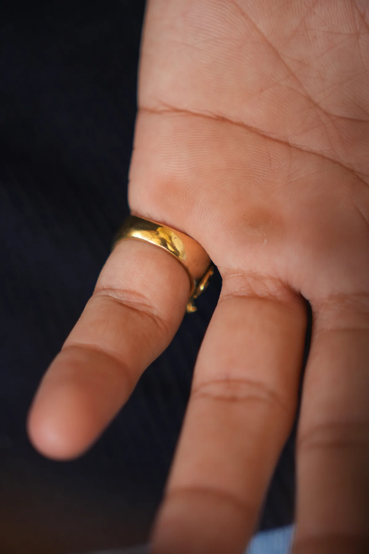 Gannu bappa ring. Non-adjustable. Size 6 - Image 2