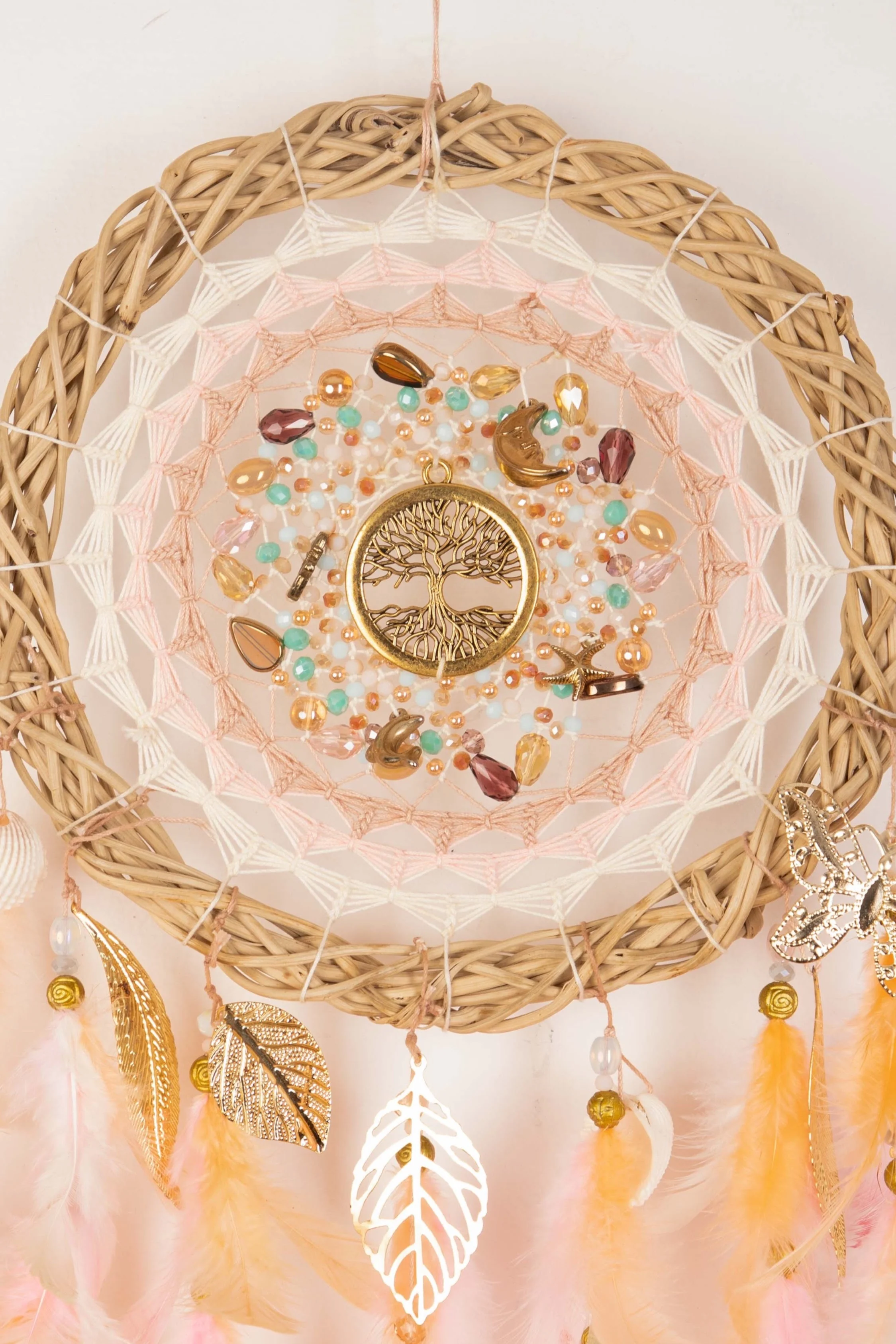 Gentle Peaches willow dreamcatcher - Image 3