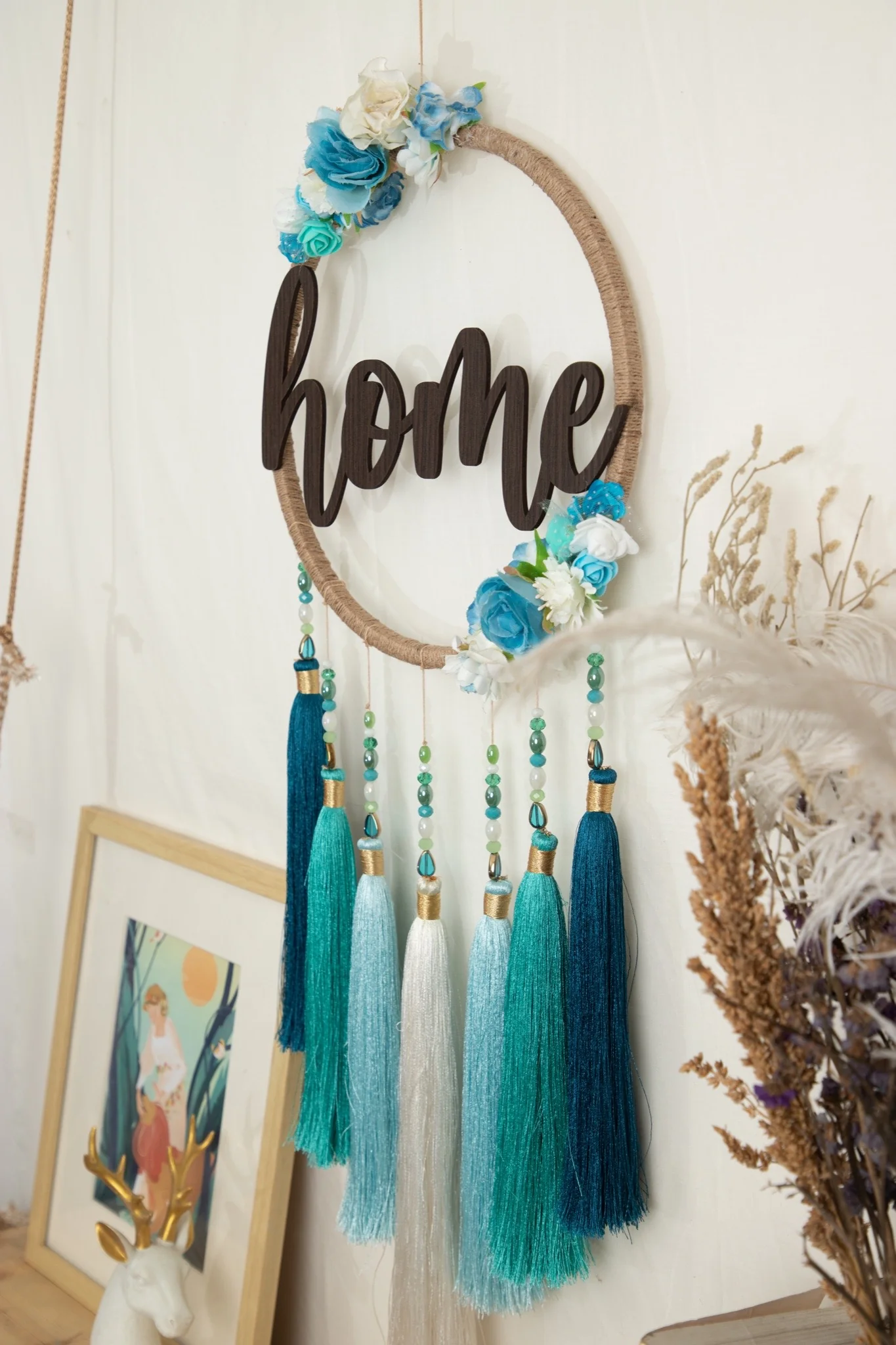 ‘Home’ Tassel Dreamcatcher - Image 4