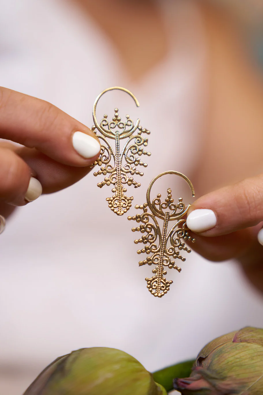 Hoppum - screwless brass earrings - Image 3