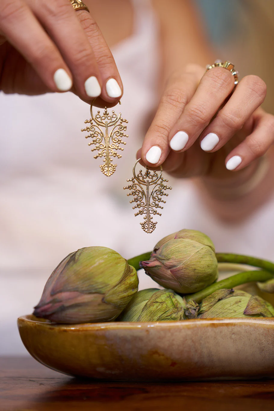 Hoppum - screwless brass earrings - Image 4