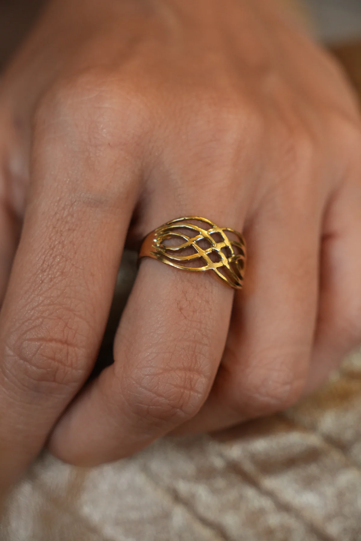Lovers Knot adjustable ring - Image 2
