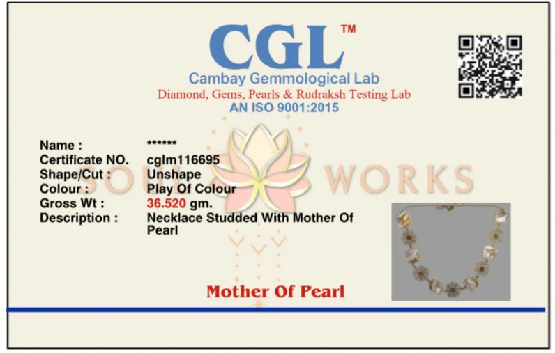 Maharani mother of pearl necklace - Image 8