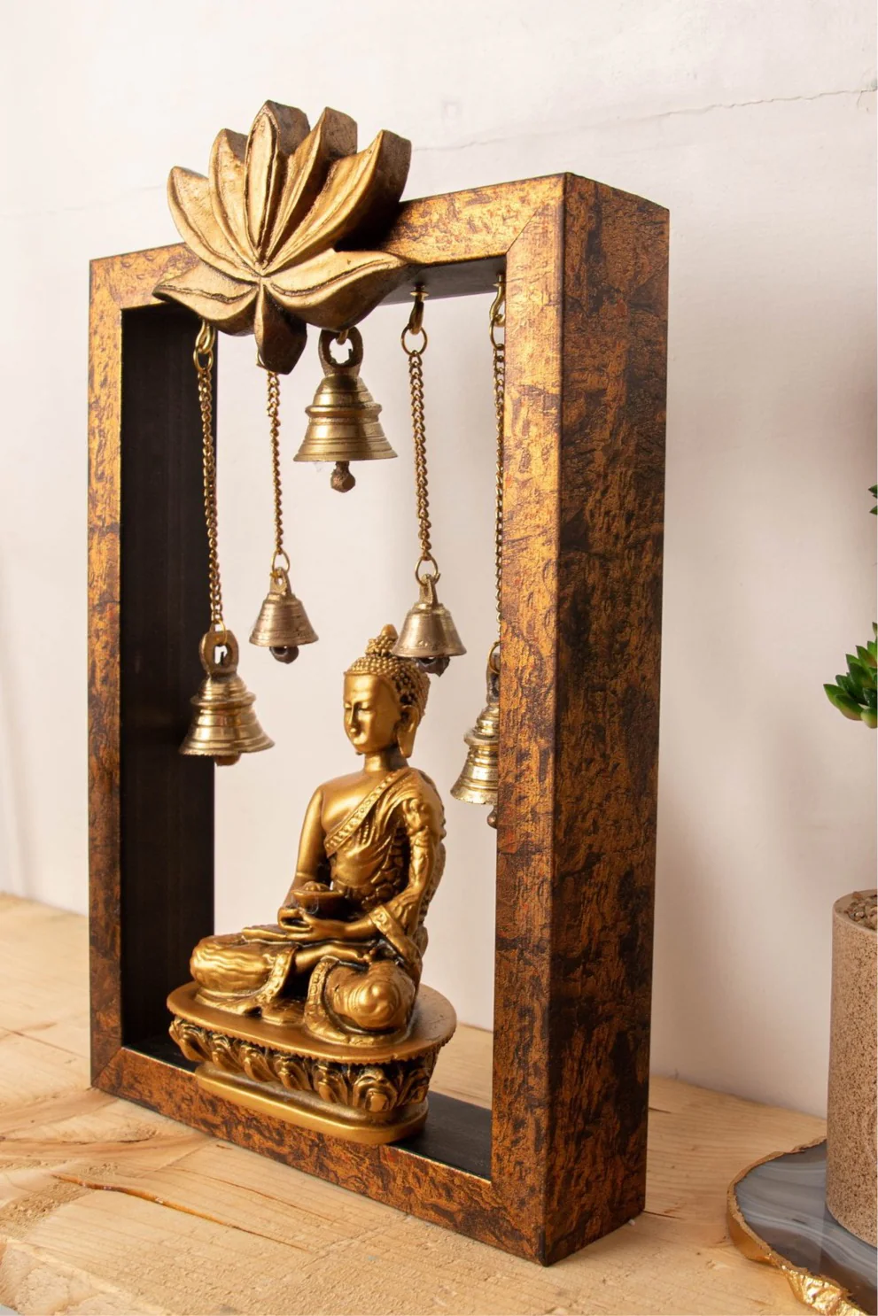 Meditating Lotus Fibre Buddha Temple - Image 4