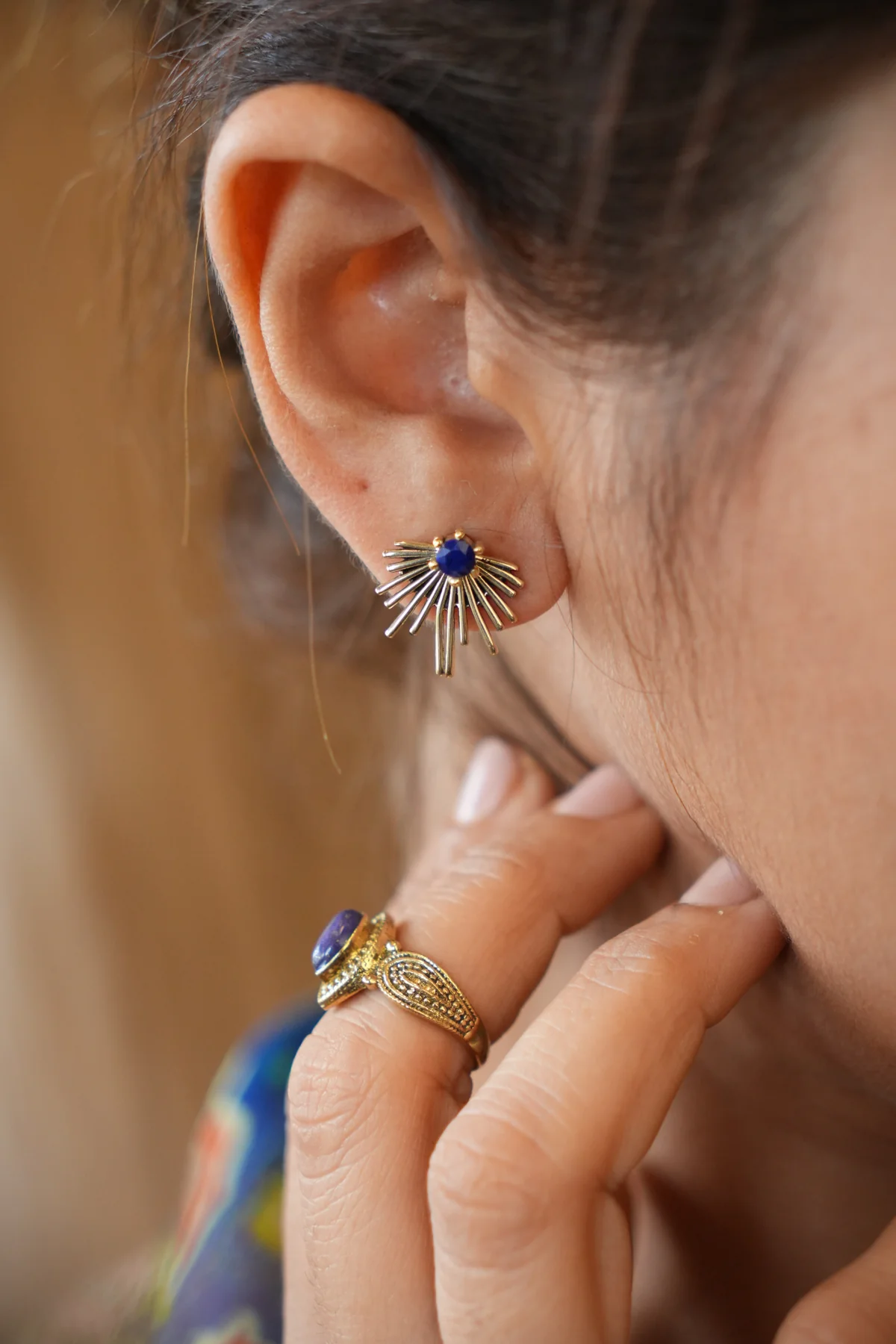Lapis star studs - Image 2