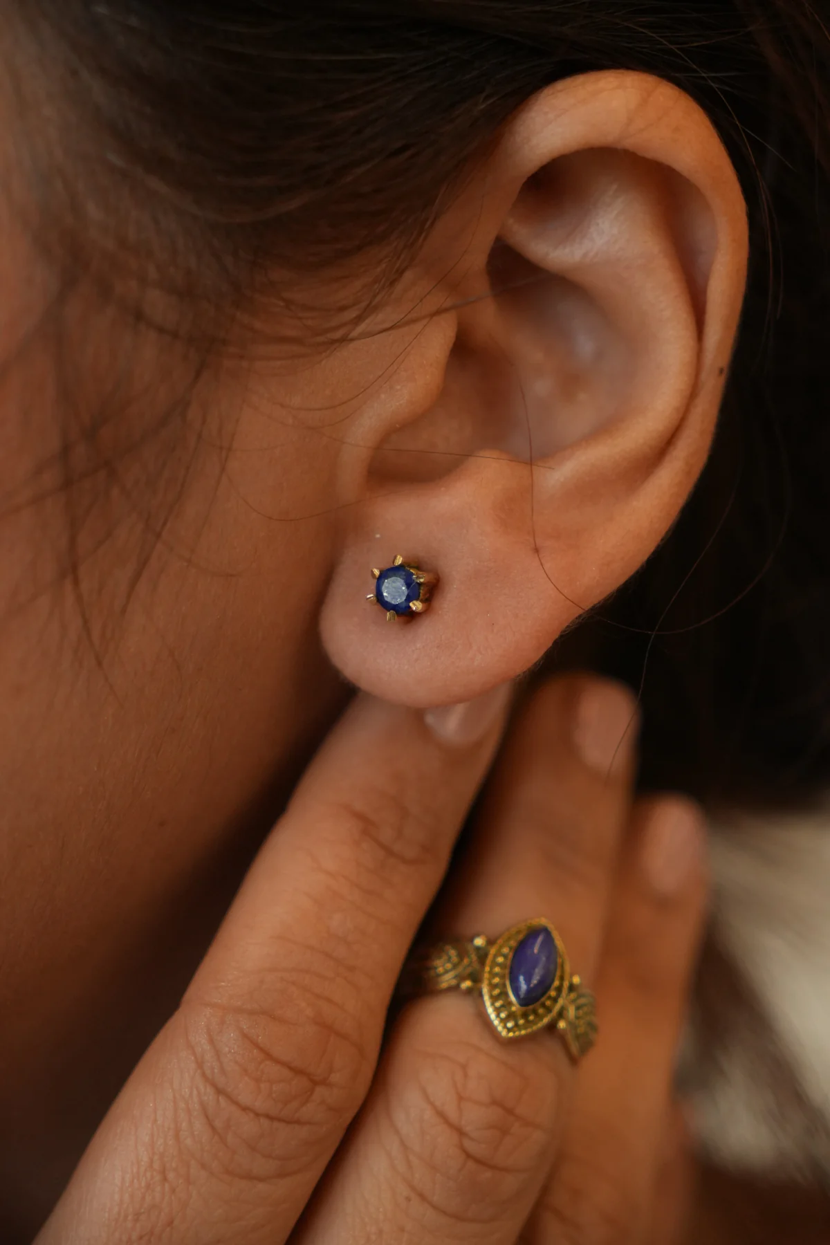 Lapis star studs - Image 5