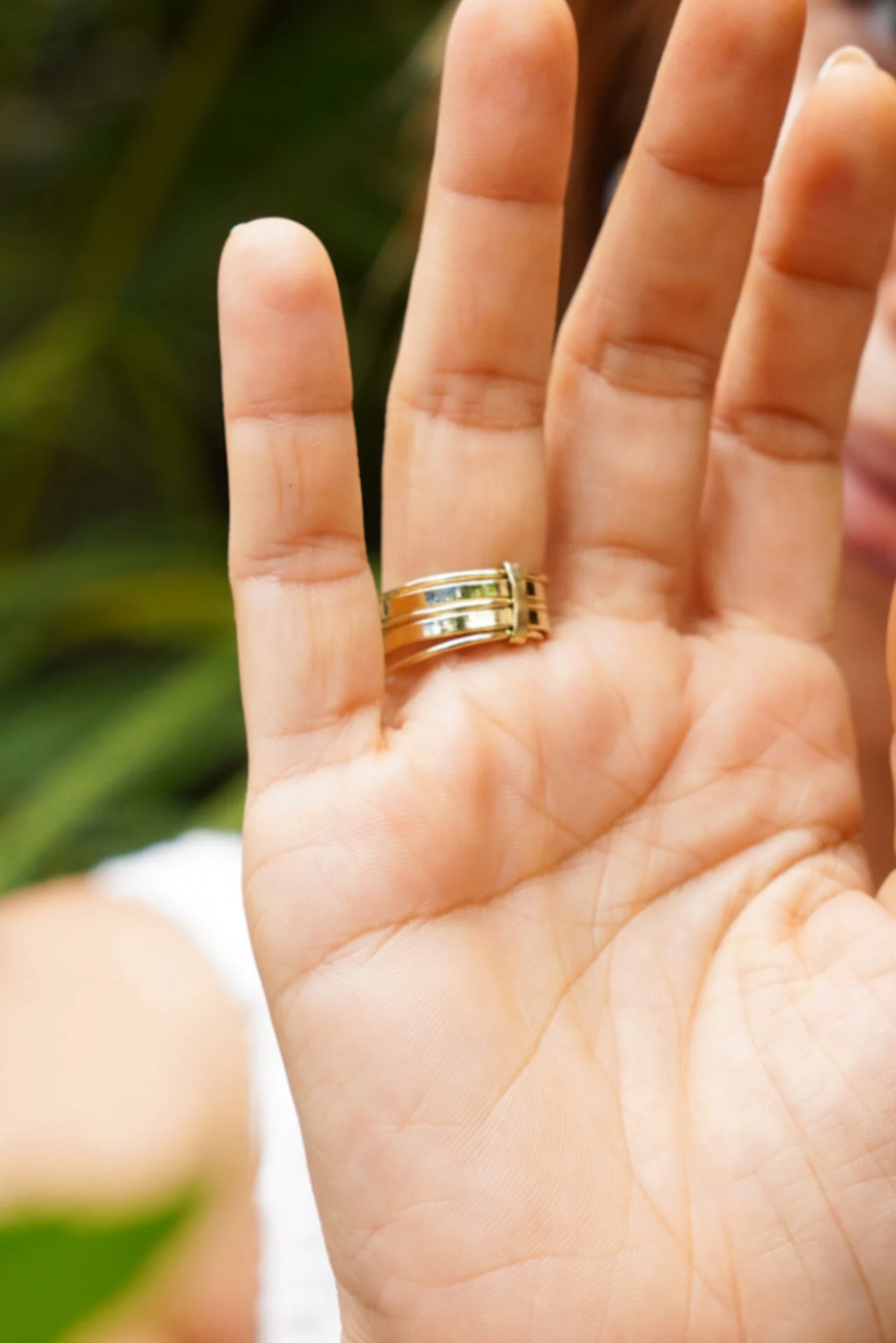 Moonstone stackable ring. Non adjustable. Size 5-8 - Image 3