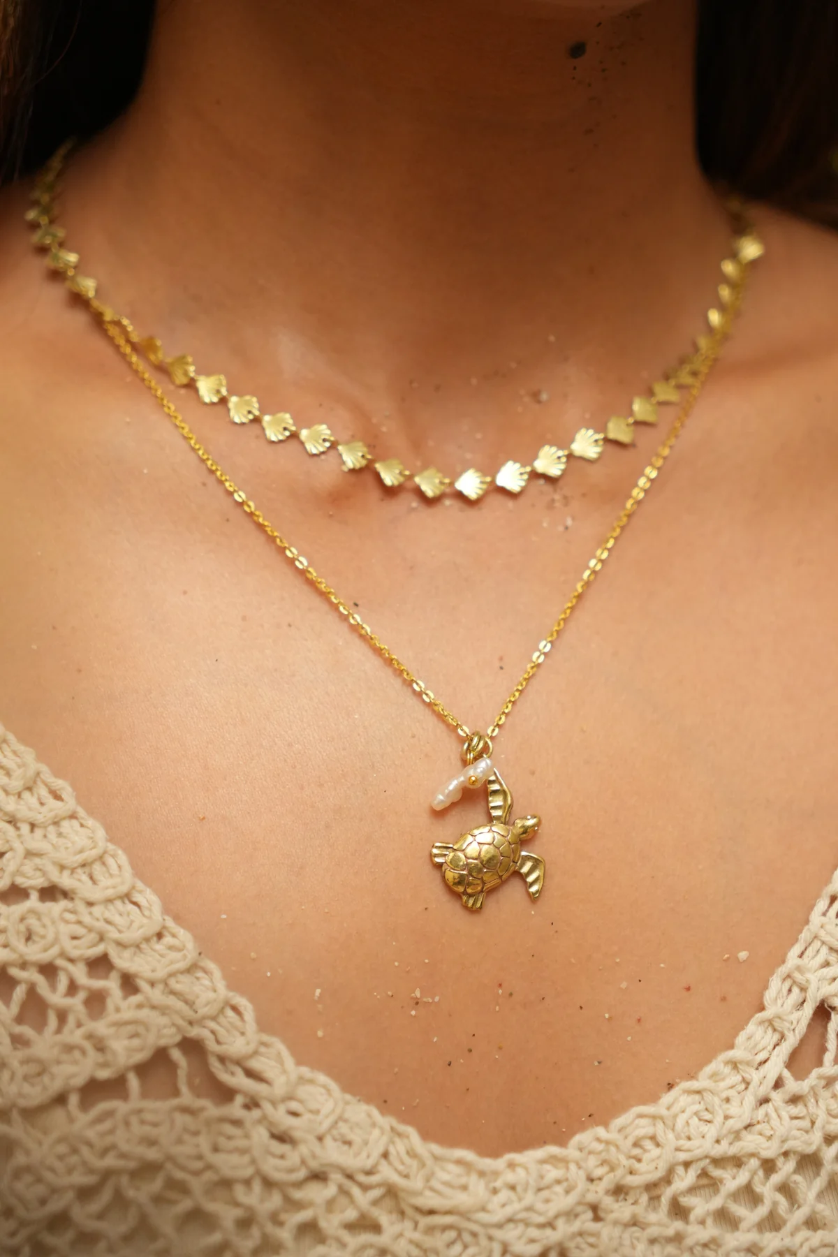 Turtle Pearl necklace - Image 2