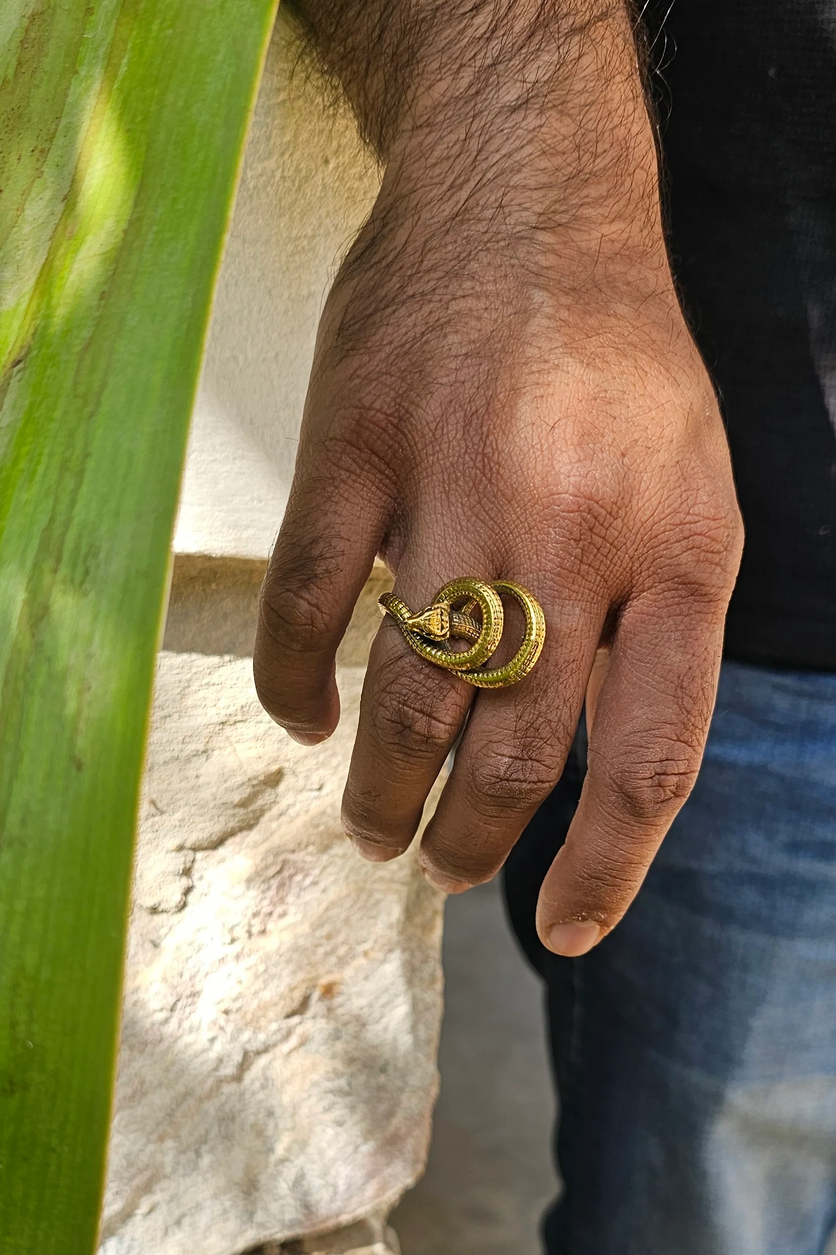 Serpent Adjustable Ring. Size 5-8 - Image 3