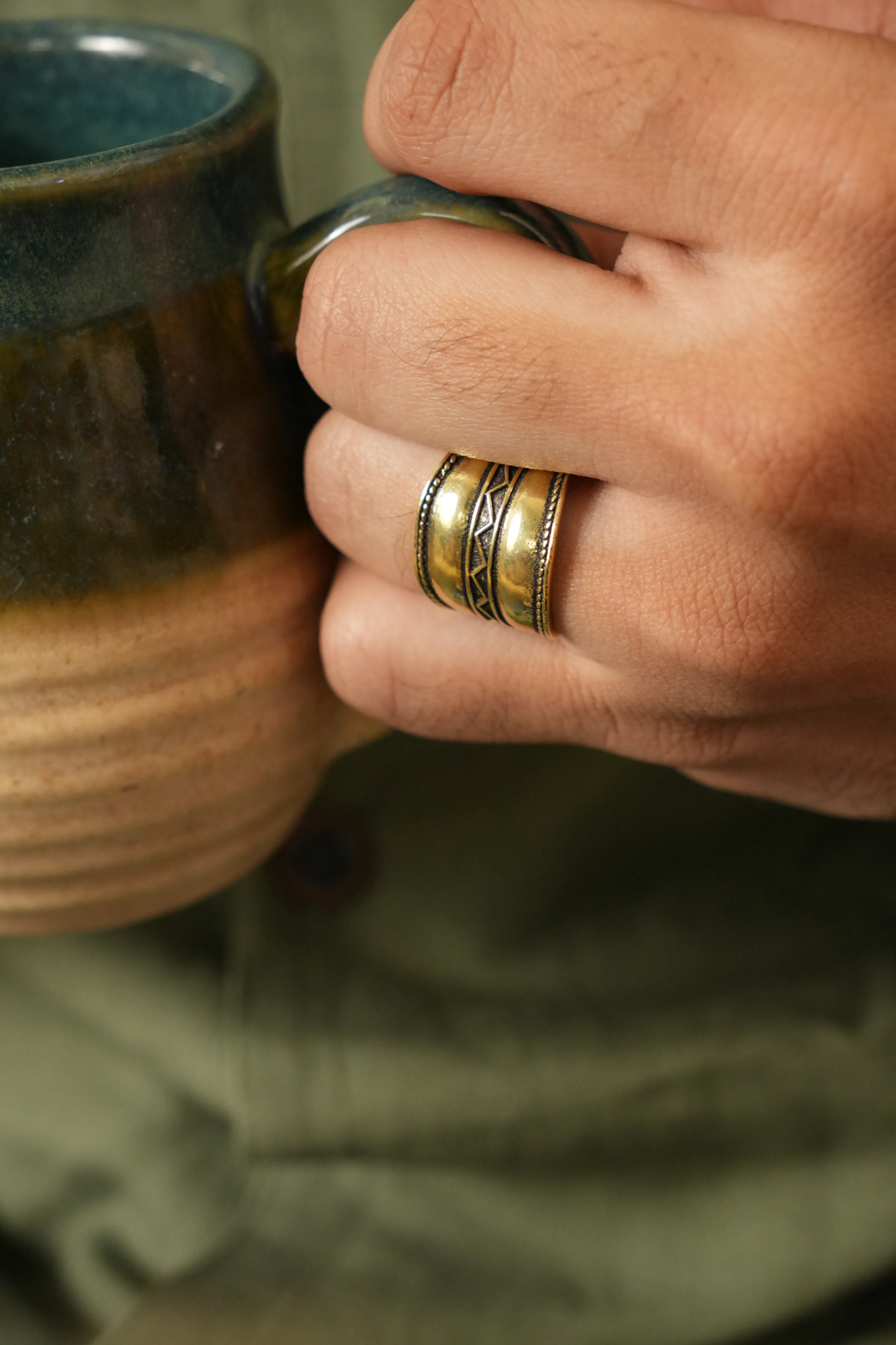 Zohar. Brass ring for men - Image 2